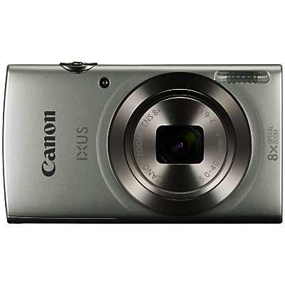 Canon IXUS 175 Digital Camera, HD 720p, 20MP, 8x Optical Zoom, 16x Zoom Plus, 2.7 LCD Screen with Wrist Strap Silver Canon IXUS 175 Digital Camera, HD 720p, 20MP, 8x Optical Zoom, 16x Zoom Plus, 2.7 LCD Screen with Wrist Strap Silver